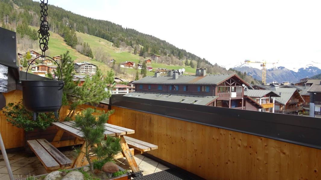 Ski verhuur Appartement 3 kamers 8 personen - Résidence Ranfolly - Les Gets - Terras