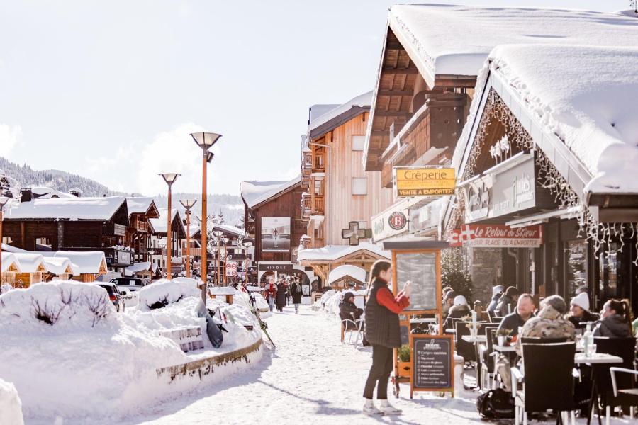 Location au ski Résidence Rhodos - Les Gets - Extérieur hiver