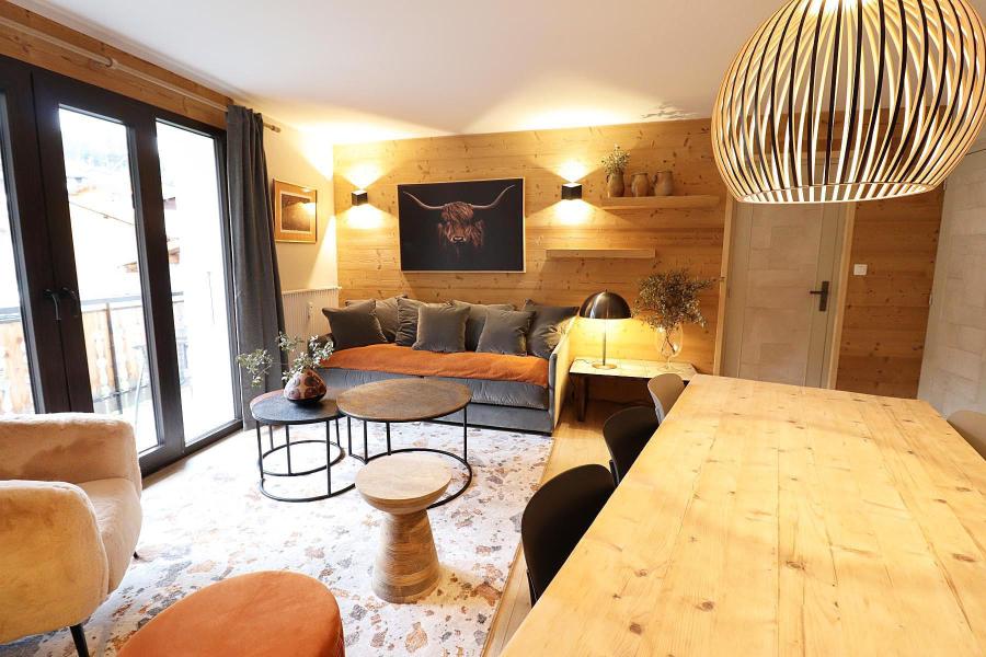 Rent in ski resort 3 room apartment 6 people (92) - Résidence Saint Guibert - Les Gets - Living room