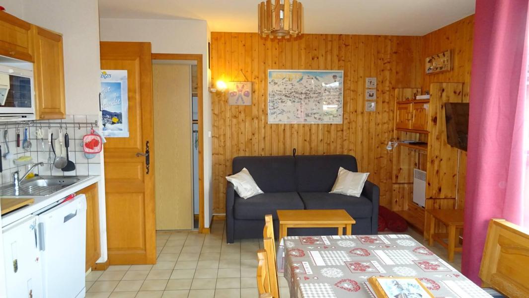 Rent in ski resort 2 room apartment 4 people (63) - Résidence Soleil de Minuit - Les Gets - Living room