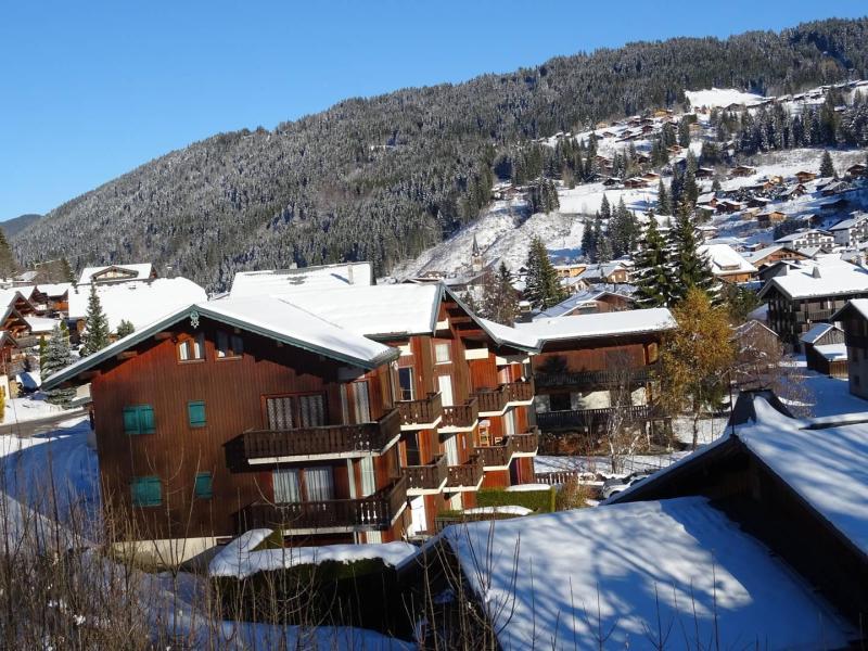 Urlaub in den Bergen Résidence Soleil de Minuit - Les Gets - Draußen im Winter