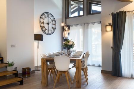 Skiverleih 5-Zimmer-Maisonette-Wohnung für 10-12 Personen (A302) - Annapurna - Les Gets - Wohnzimmer