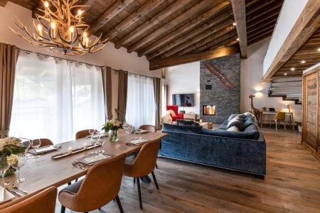 Ski verhuur Appartement duplex 5 kamers 7-9 personen (B301) - Annapurna - Les Gets - Woonkamer