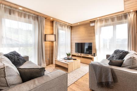 Skiverleih Wohnung 3 Zimmer Kabine 4-6 Personen (A202) - Annapurna - Les Gets - Wohnzimmer