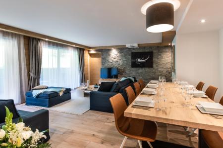 Skiverleih Wohnung 4 Zimmer Kabine 6-8 Personen (B102) - Annapurna - Les Gets - Wohnzimmer