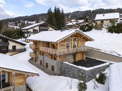 Wynajem na narty Domek górski triplex 7 pokojowy  dla 14 osób (141) - Chalet Alena - Les Gets - Zima na zewnątrz