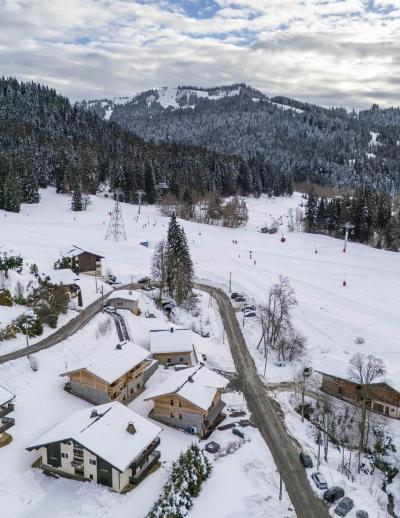 Wynajem na narty Domek górski triplex 7 pokojowy  dla 14 osób (141) - Chalet Alena - Les Gets - Zima na zewnątrz