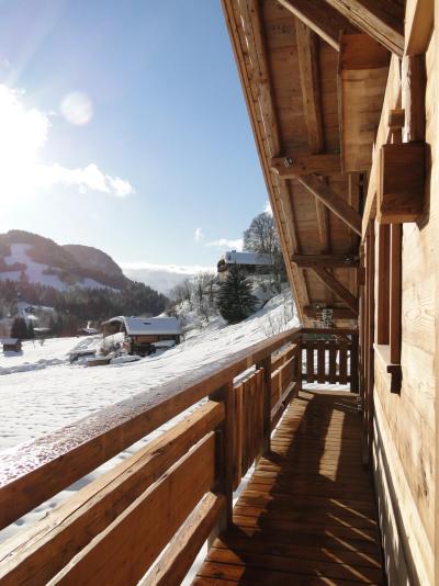 Urlaub in den Bergen Duplex Wohnung 6 Zimmer 15 Personnen - Chalet Chez la Fine - Les Gets - Draußen im Winter