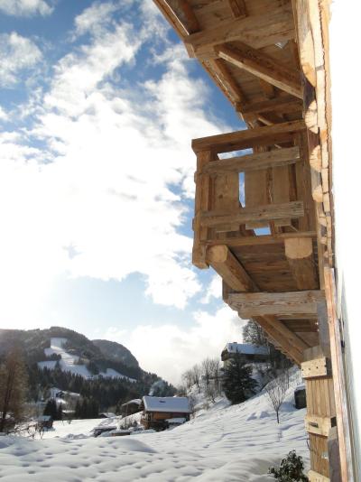 Urlaub in den Bergen Duplex Wohnung 6 Zimmer 15 Personnen - Chalet Chez la Fine - Les Gets - Draußen im Winter