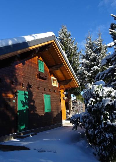 Skiverleih 5 Zimmer Chalet für 8 Personen - Chalet Mon Repos - Les Gets - Draußen im Winter