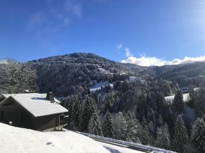 Vacances en montagne Chalet mitoyen 2 pièces 6 personnes - Chalet Moudon - Les Gets - Extérieur hiver
