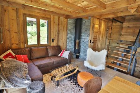 Rent in ski resort 4 room chalet 6 people - Chalet P'tiou - Les Gets - Living room