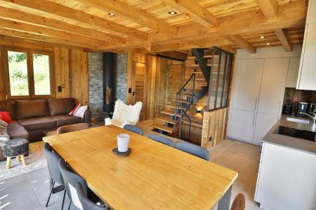 Skiverleih 4 Zimmer Chalet für 6 Personen - Chalet P'tiou - Les Gets - Wohnzimmer