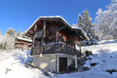 Rent in ski resort 4 room chalet 6 people - Chalet P'tiou - Les Gets - Winter outside