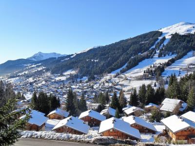 Аренда на лыжном курорте Шале 5 комнат 9 чел. - Chalet Roses des Vents - Les Gets - зимой под открытым небом