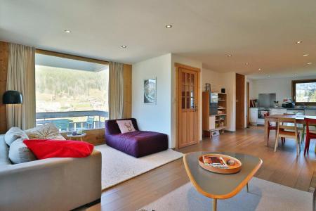 Skiverleih Triplex Wohnung 4 Zimmer 7 Personen (701) - Grands Champs - Les Gets - Wohnzimmer