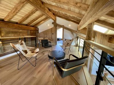 Ski verhuur Chalet triplex 8 kamers 14 personen - LE CHAR - Les Gets - Woonkamer