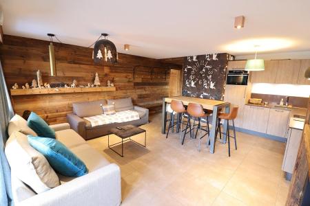 Skiverleih 3-Zimmer-Appartment für 6 Personen - Résidence Ambre Blanche - Les Gets - Wohnzimmer