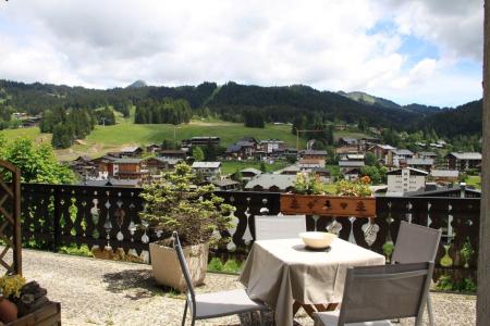 Location au ski Studio coin nuit 4 personnes (74) - Résidence Arc-en-Ciel - Les Gets - Terrasse