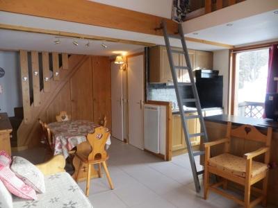 Skiverleih Wohnung 2 Mezzanine Zimmer 4 Leute - Résidence Bois de Lune  - Les Gets - Wohnzimmer