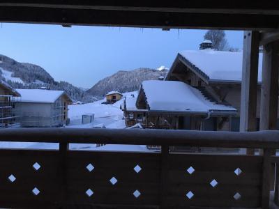 Rent in ski resort 2 room apartment cabin 6 people (Beau Soleil) - Résidence Cairn Harmony  - Les Gets - Balcony