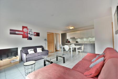 Rent in ski resort 3 room apartment cabin 6 people - Résidence Chalet des Perrières - Les Gets - Living room