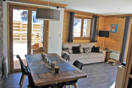 Skiverleih 3-Zimmer-Holzhütte für 6 Personen - Résidence Chalune - Les Gets - Wohnzimmer