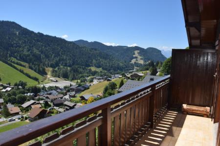 Ski verhuur Appartement 2 kamers mezzanine 6 personen - Résidence Chantemerle - Les Gets - Balkon
