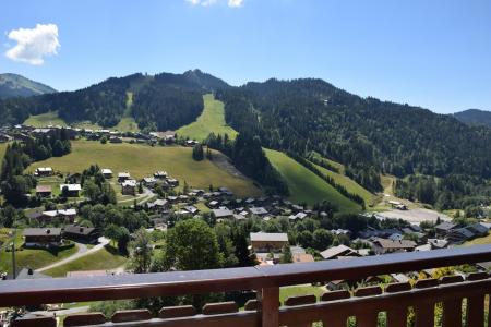 Skiverleih Wohnung 2 Mezzanine Zimmer 6 Leute - Résidence Chantemerle - Les Gets - Balkon