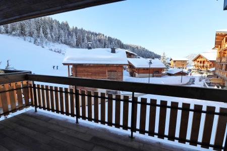 Ski verhuur Studio mezzanine 6 personen - Résidence Drakkars - Les Gets - Terras