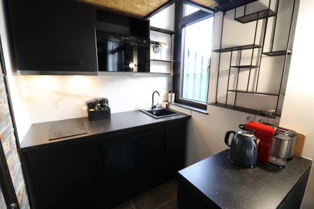 Location au ski Studio mezzanine 4 personnes (R07) - Résidence Grizzli - Les Gets - Kitchenette