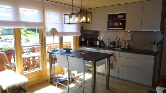 Rent in ski resort 2 room apartment cabin 4 people (118) - Résidence Le Mont Caly - Les Gets - Living room