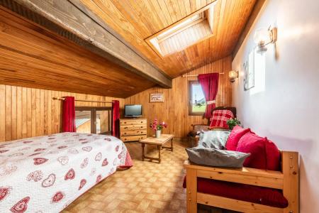 Ski verhuur Appartement 2 kamers 4 personen - Résidence les Clos - Les Gets - Woonkamer