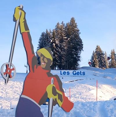 Rent in ski resort 3 room apartment 4 people - Résidence Longues Poses - Les Gets - Winter outside