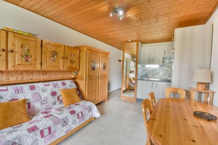 Ski verhuur Studio bergnis 4 personen - Résidence Longues Poses - Les Gets - Woonkamer