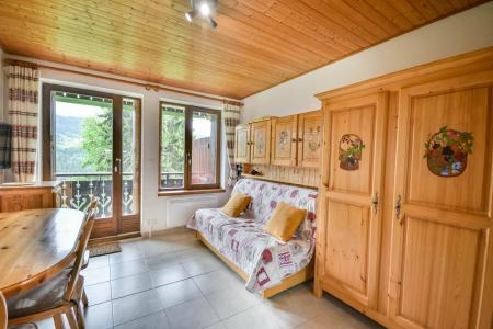 Skiverleih Studio Schlafnische 4 Personen - Résidence Longues Poses - Les Gets - Wohnzimmer