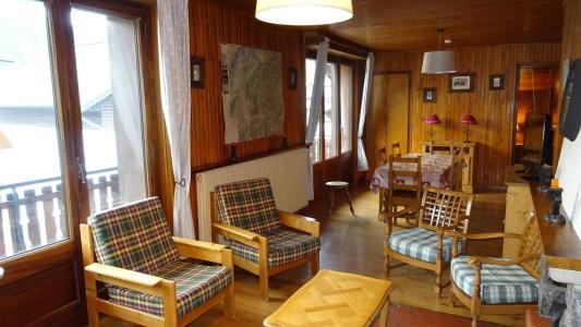 Ski verhuur Appartement 5 kamers 8 personen - Résidence Lumina - Les Gets - Woonkamer