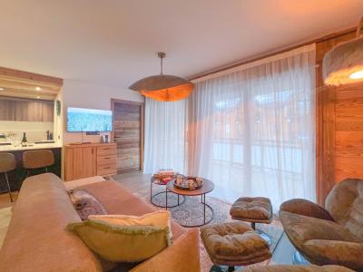 Rent in ski resort 4 room apartment 8 people - Résidence Nagano - Les Gets - Living room