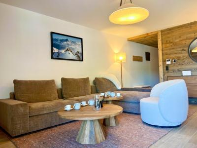 Skiverleih 4-Zimmer-Holzhütte für 9 Personen (N01) - Résidence Nagano - Les Gets - Wohnzimmer