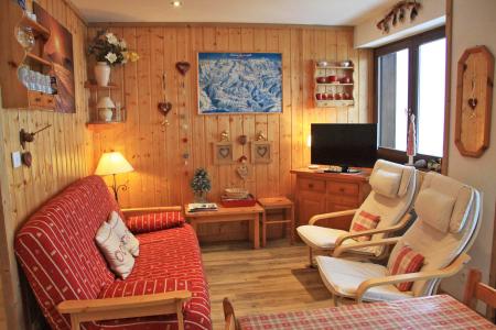 Rent in ski resort 3 room apartment cabin 6 people - Résidence Panorama - Les Gets - Living room