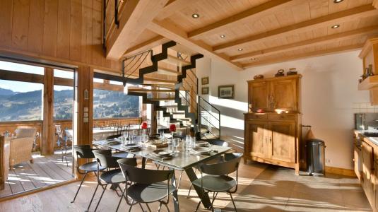 Rent in ski resort 5 room duplex apartment 8 people - Résidence Passa Franc - Les Gets - Living room