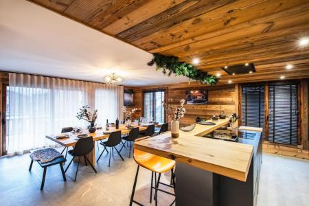 Rent in ski resort 6 room apartment 14 people - Résidence Pearl - Les Gets - Living room