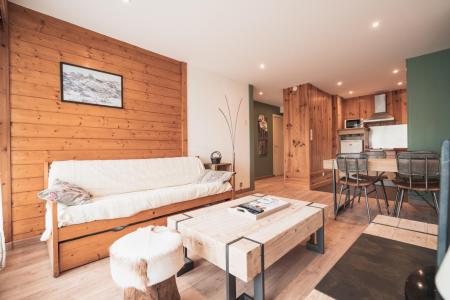 Rent in ski resort 2 room apartment 3 people - Résidence Pied de l'Adroit - Les Gets - Living room