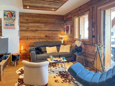Rent in ski resort 3 room apartment 4 people - Résidence Première Loge - Les Gets - Living room