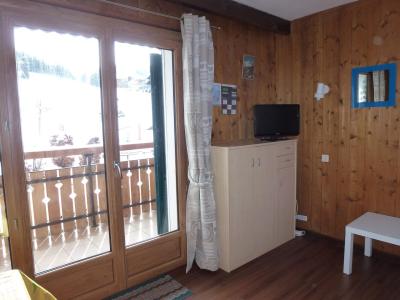 Ski verhuur Studio cabine 4 personen (136) - Résidence Ranfolly - Les Gets - Woonkamer