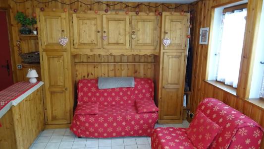 Ski verhuur Appartement 2 kamers 2-4 personen - Résidence Rebiolle - Les Gets - Woonkamer