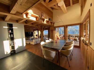 Skiverleih 4-Zimmer-Holzhütte für 8 Personen (02) - Shardana - Les Gets - Wohnzimmer