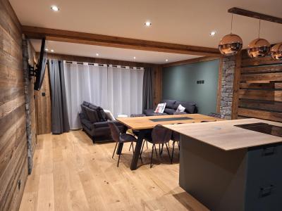 Ski verhuur Appartement 5 kamers 10 personen (102) - Teka - Les Gets - Woonkamer