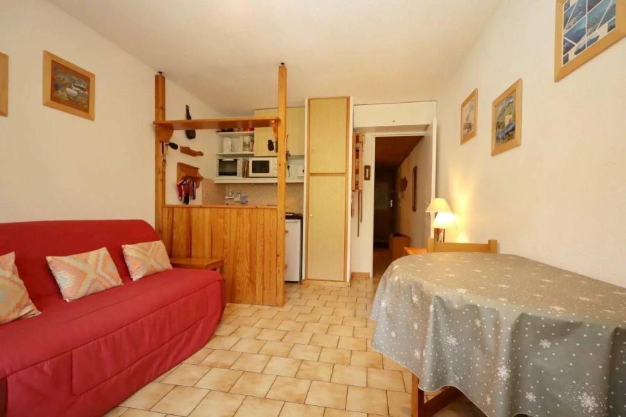 Ski verhuur Studio cabine 4 personen (B42) - Résidence le Château B - Les Houches - Woonkamer