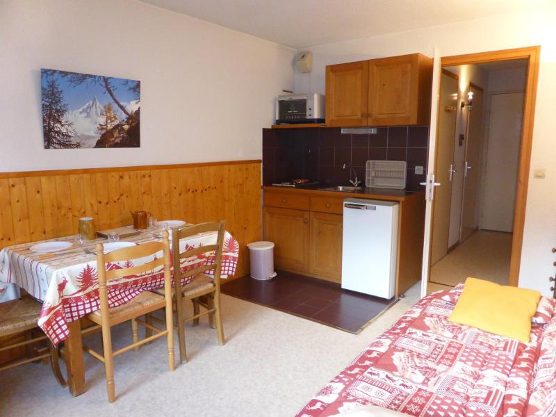 Location au ski Studio 4 personnes (C34) - Résidence le Prarion 2 - Les Houches - Séjour
